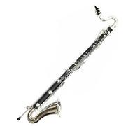 Cuerpo De Tubo ABS Clarinete Bajo Tono Bb Teclas Plateadas Kit De Clarinete Con Estuche Y Accesorios