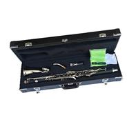 Cuerpo De Tubo De Baquelita Clarinete Eb Tone Alto Teclas Niqueladas Clarinete Con Estuche De Almacenamiento Clarinet para Principiantes