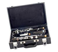 Cuerpo De Tubo De Ébano Teclas Plateadas Instrumentos De Clarinete En Tono G Con Estuche De Almacenamiento