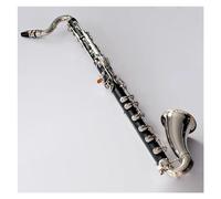 Cuerpo De Tubo De Goma Dura Teclas Niqueladas Instrumentos De Clarinete Bajo En C Bajo Con Accesorios