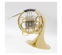 Cuerpo De Tubo De Latón Lacado En Oro, Trompa BB/F, Instrumento De Viento Occidental De Doble De 4 Teclas Kit de trompa Francesa