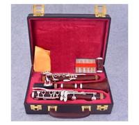 Cuerpo De Tubo De Madera De Cocobolo Clarinete De Tono A 17 Teclas Teclas Plateadas Clarinete Profesional