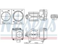 Cuerpo del acelerador eléctrico 955096 NISSENS para RENAULT DACIA OPEL