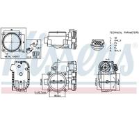 Cuerpo del acelerador eléctrico 955150 NISSENS para MERCEDES-BENZ CLASE E SLK