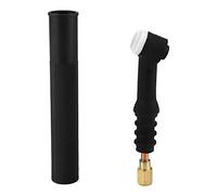 Cuerpo del cabezal del soplete de soldadura, interfaz 3/8-24UNF Cuerpo del cabezal del soplete de soldadura TIG Flexible Serie WP-9 Accesorios de soldadura enfriados por aire de 125 A(9F)
