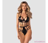 Cuerpo Efecto Látex Y Satén Obsessive Keira Lise Teddy