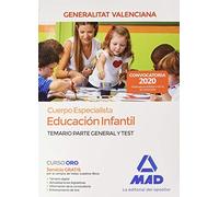 Cuerpo Especialista en Educación Infantil de la Administración de la Generalitat Valenciana. Temario y test parte general