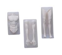 Cuerpo masculino de silicona para escultura de arcilla, súper ligero para figuras de anime, herramienta de fabricación de joyas