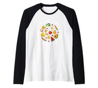 Cuerpo Sano Vida Sana Mente Sana Camiseta Manga Raglan