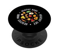 Cuerpo Sano Vida Sana Mente Sana PopSockets PopGrip Adhesivo