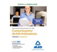 Cuerpo Superior de Administradores [Especialidad Gestión Financiera (A1 1200)] de la Junta de Andalucía. Temario Volumen 2