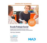 Cuerpo Técnico Facultativo de Acción Social, Administración de Servicios Sociales y Sociosanitarios, Escala en Trabajo Social de la Generalitat Valenciana. Test del temario