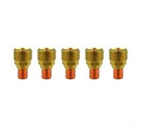 Cuerpos de pinza 5 piezas para antorcha TIG serie 9 20 25 compatible con ajuste de lente de gas y conexiones estándar de antorcha TIG (45V41)