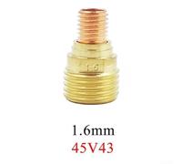 Cuerpos de pinza compatibles con lentes de gas para antorchas TIG para varios modelos, incluyendo WP9, WP20 y WP25 (modelos 045 V42 to045 V45) (45V43)