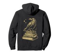 Cuervo Amarillo Libro Lectura Arte Gótico Sudadera con Capucha
