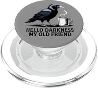 Cuervo Cuervo Café Gracioso Hola Oscuridad PopSockets PopGrip para MagSafe