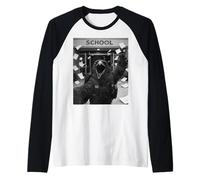 Cuervo Cuervo Último Día De Escuela Vacaciones De Verano Divertido Selfie Camiseta Manga Raglan