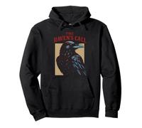 Cuervo de las mujeres de la noche espeluznante de Raven's Call Sudadera con Capucha