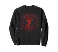 Cuervo de Valhalla Cuervos Runas de Odín Mitos nórdicos Vikingos Sudadera