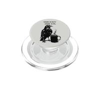 Cuervo Divertido Bebe Café Negro como mi Alma PopSockets PopGrip para MagSafe