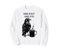 Cuervo Divertido Bebe Café Negro como mi Alma Sudadera