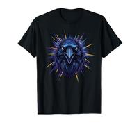 Cuervo eléctrico con Cabeza de Cuervo y espíritu gótico místico Camiseta