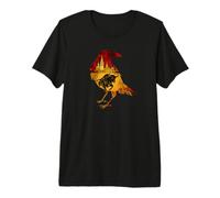 Cuervo Español Cuervo Pájaro Silueta España Motivo Amante Arte Camiseta Premium