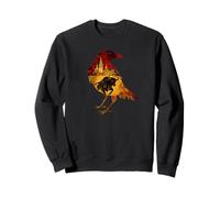 Cuervo Español Cuervo Pájaro Silueta España Motivo Amante Arte Sudadera