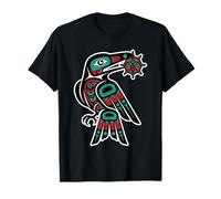 Cuervo Estilo noroeste del Pacífico roba pájaro tramposo Sol Camiseta