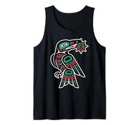 Cuervo Estilo noroeste del Pacífico roba pájaro tramposo Sol Camiseta sin Mangas
