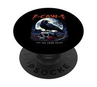 Cuervo F-Caw-F Negro PopSockets PopGrip Adhesivo