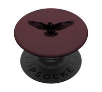 Cuervo Goth Alt Estética EMO Chica Chica Gótica PopSockets PopGrip Adhesivo
