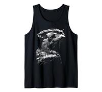 Cuervo gótico con Alambre de púas Oscuro estética Animal Grunge Camiseta sin Mangas