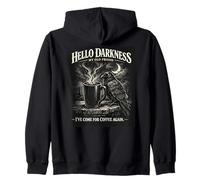 Cuervo Gótico Cuervo Hola Oscuridad He Venido para Amante del Café Sudadera con Capucha