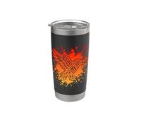 Cuervo indio nativo americano robando el sol Vaso térmico de acero inoxidable de doble pared