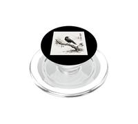 Cuervo japonés Tinta Arte Vintage Cuervo Naturaleza Estética Gótico PopSockets PopGrip para MagSafe