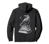 Cuervo Libro Amante Lectura Literaria Estilo Clásico Sudadera con Capucha