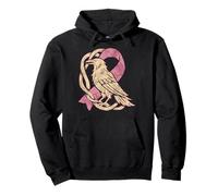 Cuervo nórdico - Lucha contra el cáncer de Mama Sudadera con Capucha