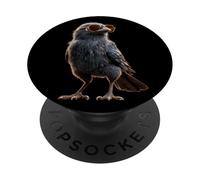 Cuervo Pájaro Cuervo Grajilla Cuervos Encapuchado PopSockets PopGrip Adhesivo