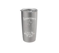 Cuervo Pájaro Gótico Introvertido Sarcástico Dichos Vaso térmico de acero inoxidable de doble pared