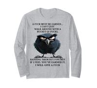 Cuervo Se Debe Ganar Una Mierda No Puedo Caminar con Manga Larga