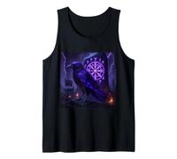 Cuervo Vikingo Hugin & Munin Runas vikingas Árbol de la Vida Camiseta sin Mangas