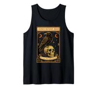 Cuervos Antes de Bros Tarot gótico Crow Skull Mujeres Adolescentes Camiseta sin Mangas