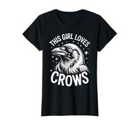 Cuervos Chica Cuervo Divertido Camiseta