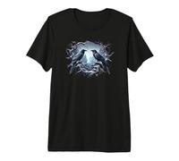 Cuervos Negros góticos, brujería Inspirada en Vikingos Ocultos Oscuros Camiseta Premium