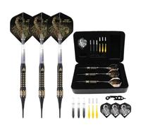 CUESOUL 16 Grams Deluxe Soft Tip Darts Set with Luxury Case(HX-STL-B2306+D604)