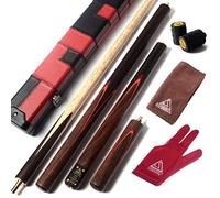 CUESOUL 57 "Artesan¨ªa 3/4 articulado del Palo de Rosa del Billar Cue con Extra de 50 cm de Palisandro Cue Extensi¨®n D415