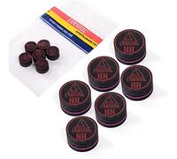 CUESOUL 6 Piezas 9 Capa 14mm Pigskin Cue Consejos para Piscina Cue Stick (HH)