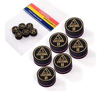 CUESOUL 6 Piezas 9 Capa 14mm Pigskin Cue Consejos para Piscina Taco (Hard)