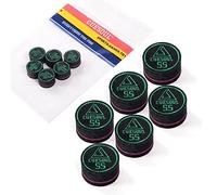 CUESOUL 6 Piezas 9 Capa 14mm Pigskin Cue Consejos para Piscina Taco (Super Suave)